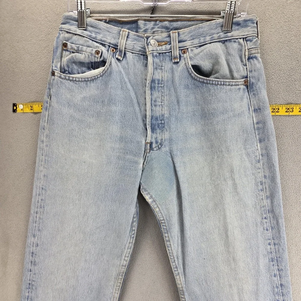 Vintage Levis 501 Jeans Mens 31x34 Blue Regular Straight Button Fly Made In USA